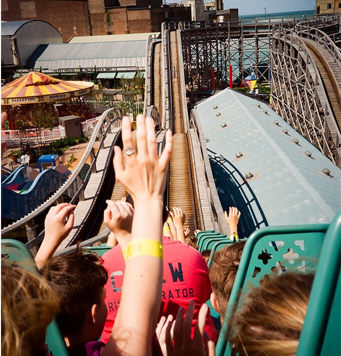 Roller coaster ride