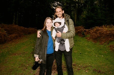 Family shot in the nature